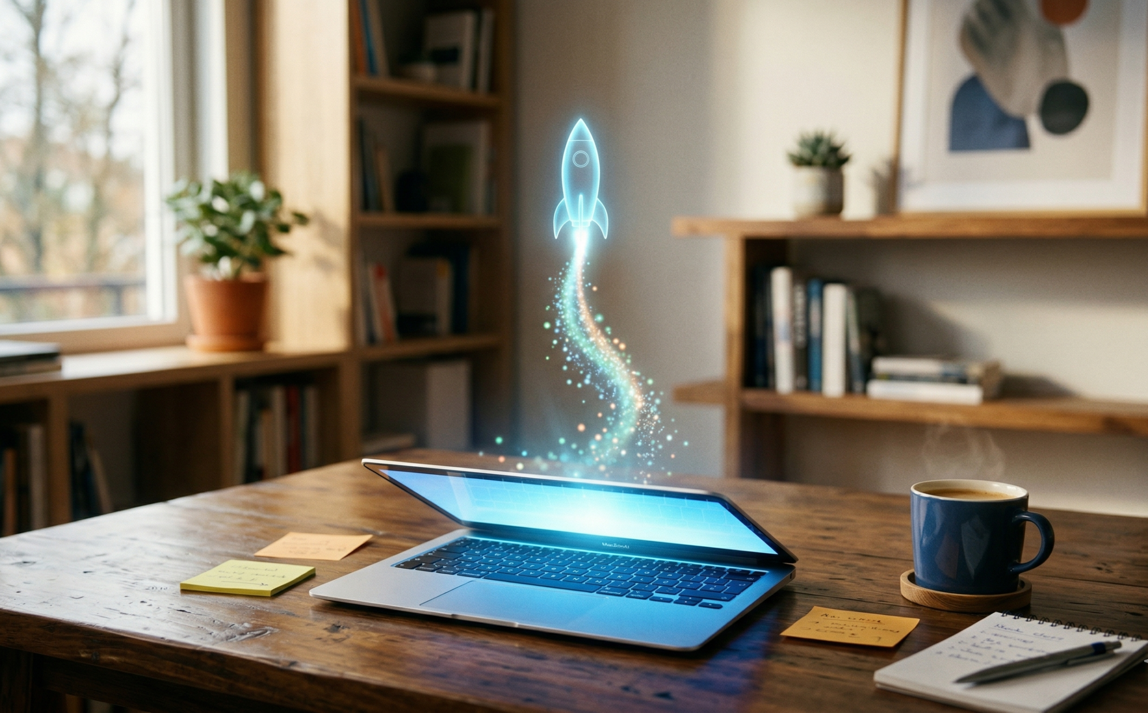 会社員エンジニアがClaude CodeなどのAIツールを使って個人開発でWebサービスをリリースするイメージ